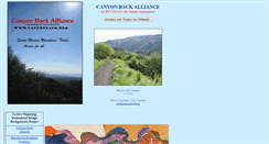 Desktop Screenshot of canyonback.com